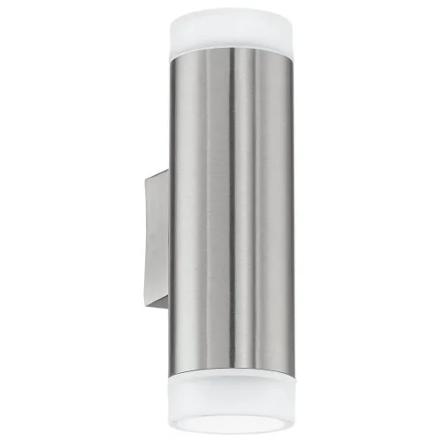 Настенный светильник LED 92736 RIGA-LED Eglo уличный IP44 серый 2 лампы, плафон серый в стиле современный GU10