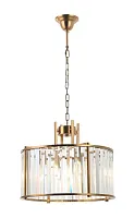 Люстра подвесная Washer 2144/05/04P Stilfort прозрачная на 4 лампы, основание бронзовое в стиле современный 