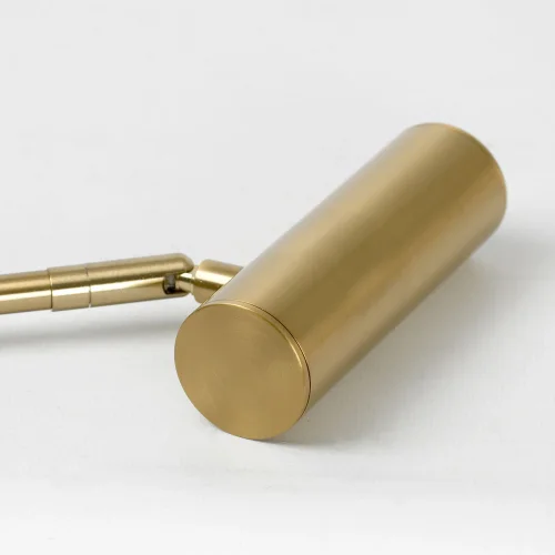 Бра LED Clay LSP-7241 Lussole матовый золото на 1 лампа, основание матовое золото в стиле хай-тек современный гибкая ножка для чтения фото 3
