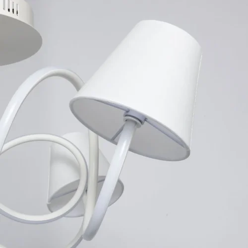 Люстра потолочная LED Аэлита 480012505 MW-Light белая на 5 ламп, основание белое в стиле современный  фото 4