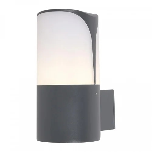 Настенный светильник Piccadilly O016WL-01B Maytoni уличный IP44 чёрный 1 лампа, плафон белый в стиле современный E27