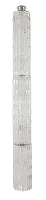 Люстра хрустальная каскадная столб Belluno E 1.9.25.100 N Dio D'Arte без плафона прозрачная на 15 ламп, основание никель серое в стиле классика 