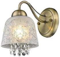 Бра 317-501-01 Velante белый 1 лампа, основание бронзовое в стиле прованс 