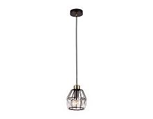 Светильник подвесной TR5875 Ambrella light прозрачный коричневый 1 лампа, основание коричневое в стиле лофт современный 