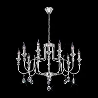 Люстра подвесная Рига CL437221 Citilux без плафона на 12 ламп, основание хром в стиле классический Люстра подвесная Рига CL437221 Citilux без плафона на 12 ламп, основание хром в стиле классический