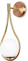 Бра Bestia V4030-1W Moderli белый 1 лампа, основание латунь в стиле современный 
