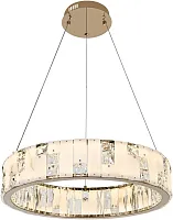 Люстра подвесная LED с пультом Cherruti 4015/03/06P Stilfort белая на 1 лампу, основание золотое в стиле современный кольца с пультом Люстра подвесная LED с пультом Cherruti 4015/03/06P Stilfort белая на 1 лампу, основание золотое в стиле современный кольца с пультом