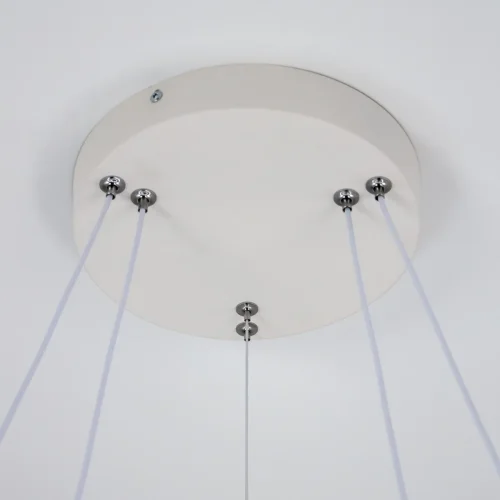 Светильник подвесной LED с пультом Дуэт CL719640 Citilux белый 1 лампа, основание белое в стиле современный минимализм кольца с пультом фото 11
