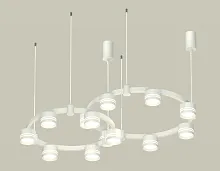 Светильник подвесной XR92081005 Ambrella light белый 13 ламп, основание белое в стиле хай-тек современный 