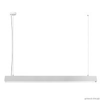 Светильник подвесной LED Vim 10318/A White LOFT IT белый 1 лампа, основание белое в стиле модерн хай-тек линейный