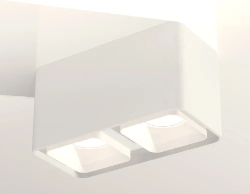 Светильник накладной Techno Spot XS XS7850021 Ambrella light белый 2 лампы, основание белое в стиле хай-тек современный прямоугольный фото 2