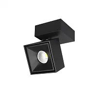 Светильник накладной LED CL558021N Стамп Citilux чёрный 1 лампа, основание чёрное в стиле хай-тек современный квадратный