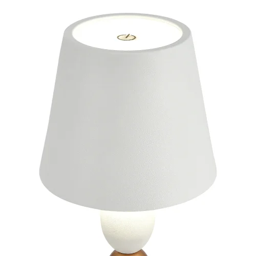 Настольная лампа LED Ease SL1011.514.01 ST-Luce белая 1 лампа, основание белое металл в стиле минимализм современный беспроводная зарядка фото 4