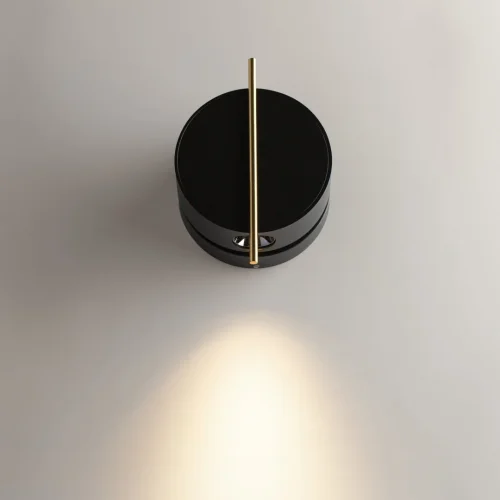 Бра LED Nuance MOD180WL-L4B3K1 Maytoni чёрный на 1 лампа, основание чёрное в стиле современный хай-тек минимализм  фото 6