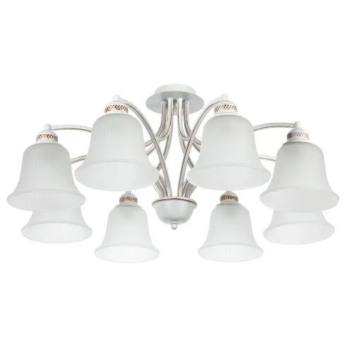 Люстра потолочная Dexter A2713PL-8WG Arte Lamp белая на 8 ламп, основание белое в стиле классический 