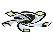 Люстра потолочная LED с пультом FA4478 Ambrella light чёрная на 1 лампа, основание чёрное в стиле модерн хай-тек с пультом