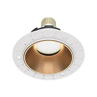 Светильник точечный Share DL051-U-2WMG Maytoni белый золотой 1 лампа, основание белое в стиле современный хай-тек для затирки