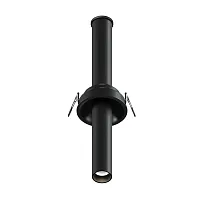 Светильник точечный LED Focus T C140RS-L300-7W4K-B Maytoni чёрный 1 лампа, основание чёрное в стиле современный хай-тек круглый трубочки