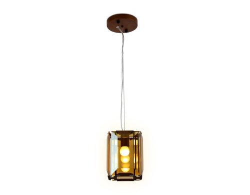 Светильник подвесной Traditional TR5109 Ambrella light янтарный 1 лампа, основание коричневое в стиле современный классический  фото 3