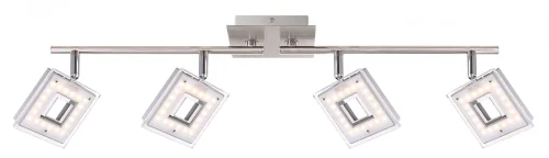 Спот С 4 лампами LED KERSTIN 56138-4 Globo белый хром LED в стиле минимализм хай-тек 