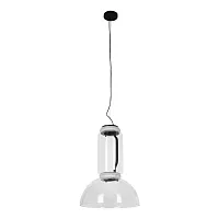 Светильник подвесной LED Noctambule 10192/S LOFT IT прозрачный 2 лампы, основание чёрное в стиле современный 