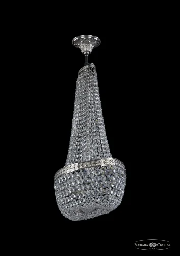 Люстра потолочная хрустальная 19113/H2/55IV Ni Bohemia Ivele Crystal прозрачная на 6 ламп, основание никель в стиле классический sp фото 2