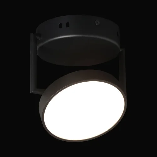 Светильник потолочный LED с пультом Гэлэкси 632017501 DeMarkt чёрный 1 лампа, основание чёрное в стиле хай-тек с пультом фото 2