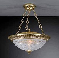 Люстра подвесная  PL 6312/4 Reccagni Angelo белая на 4 лампы, основание золотое в стиле классический 