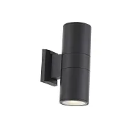 Настенный светильник LED Tubo2 SL074.401.02 ST-Luce уличный IP54 чёрный 2 лампы, плафон чёрный в стиле современный LED