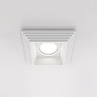 Светильник точечный Gyps DL005-1-01-W Maytoni белый 1 лампа, основание белое в стиле современный 