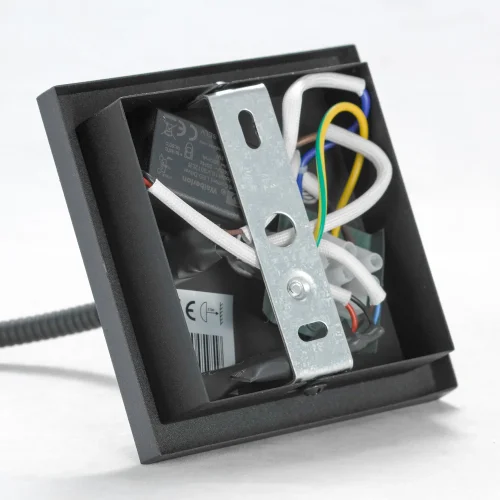 Бра с выключателем LED LSP-8580 Lussole чёрный на 1 лампа, основание чёрное в стиле современный гибкая ножка для чтения фото 5