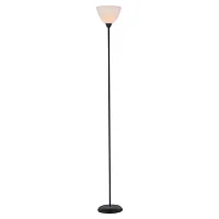 Торшер LSP-0629 Lussole  белый 1 лампа, основание чёрное в стиле современный
