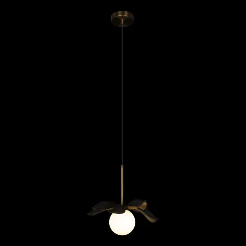 Светильник подвесной Monro 10213/A Black LOFT IT белый 1 лампа, основание золотое в стиле современный  фото 2