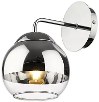 Бра 240-101-01 Velante прозрачный хром 1 лампа, основание хром в стиле современный 