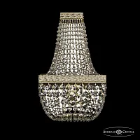 Бра 19112B/H2/20IV GW Bohemia Ivele Crystal прозрачный 2 лампы, основание золотое в стиле классический sp
