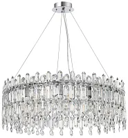 Люстра подвесная Legacy 2158/09/12P Stilfort прозрачная на 12 ламп, основание хром в стиле современный Люстра подвесная Legacy 2158/09/12P Stilfort прозрачная на 12 ламп, основание хром в стиле современный