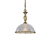 Светильник подвесной L 6202/28 Reccagni Angelo белый 1 лампа, основание античное бронза в стиле классический 