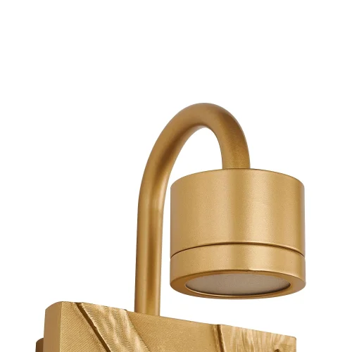Бра LED Exemplum 4127-1W Favourite матовый золото на 1 лампа, основание матовое золото в стиле флористика кантри арт-деко  фото 4