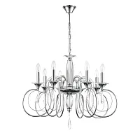 Люстра подвесная Laoka 8032/8 Lumion без плафона на 8 ламп, основание хром в стиле классический Люстра подвесная Laoka 8032/8 Lumion без плафона на 8 ламп, основание хром в стиле классический