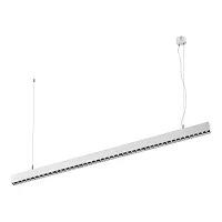 Светильник подвесной LED Iter 358873 Novotech белый 1 лампа, основание белое в стиле современный минимализм линейный