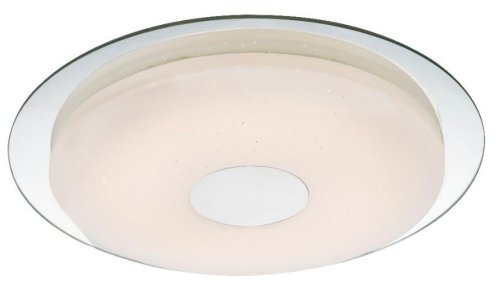 Светильник потолочный LED 48356S Globo белый 1 лампа, основание хром в стиле модерн 