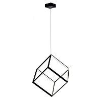 Светильник подвесной LED Куб CL719301 Citilux чёрный 1 лампа, основание чёрное в стиле хай-тек современный 