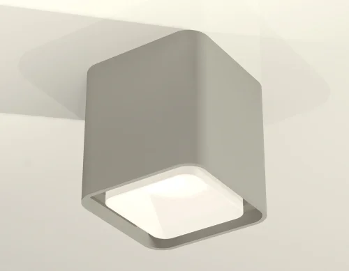 Светильник накладной Techno Spot XS XS7842010 Ambrella light серый 1 лампа, основание серое в стиле хай-тек современный квадратный фото 2
