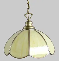 Светильник подвесной Познань CL443111 Citilux бежевый 1 лампа, основание бронзовое в стиле кантри тиффани 