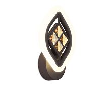 Бра LED Ice FA278 Ambrella light белый 1 лампа, основание коричневое в стиле хай-тек современный квадраты