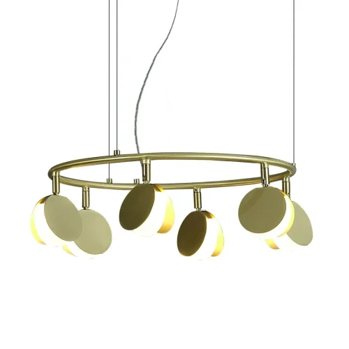 Люстра подвесная LED Shell 7356 Mantra золотая на 1 лампа, основание золотое в стиле современный  фото 4