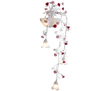 Бра Fiori di rose 113.3.2 Lucia Tucci белый 5 ламп, основание белое в стиле флористика прованс 