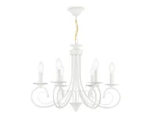 Люстра подвесная TR9611 Ambrella light без плафона на 6 ламп, основание белое в стиле замковый ковка модерн 