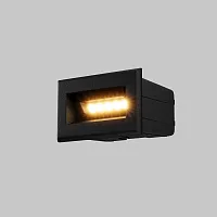Подсветка для лестниц LED Bosca O045SL-L3B3K Maytoni уличный IP65 чёрный 1 лампа, плафон чёрный в стиле хай-тек современный LED
