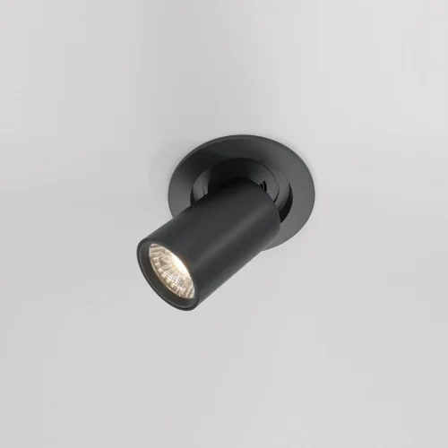 Светильник точечный LED Hidden DL045-01-10W4K-B Maytoni чёрный 1 лампа, основание чёрное в стиле хай-тек современный  фото 3